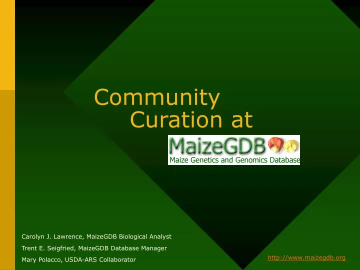 community curation at