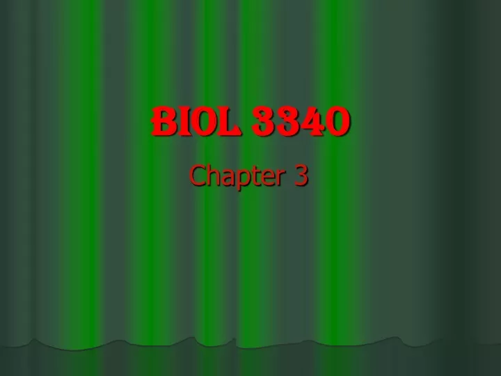 biol 3340