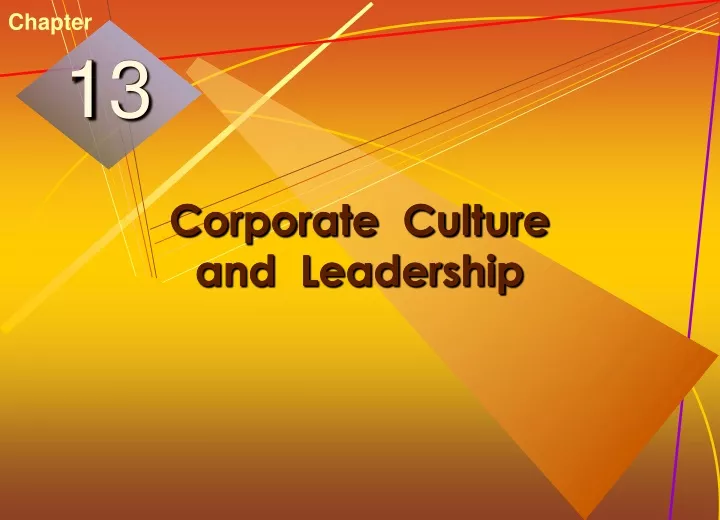 corporate culture and leadership