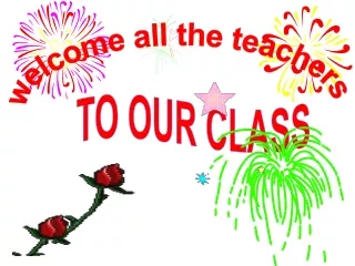 TO OUR CLASS
