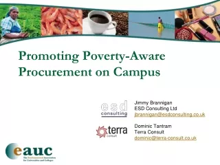 Promoting Poverty-Aware Procurement on Campus