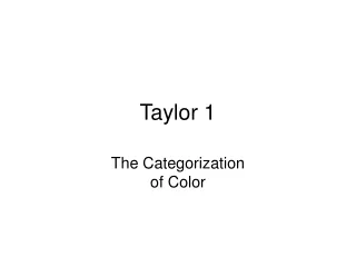 Taylor 1