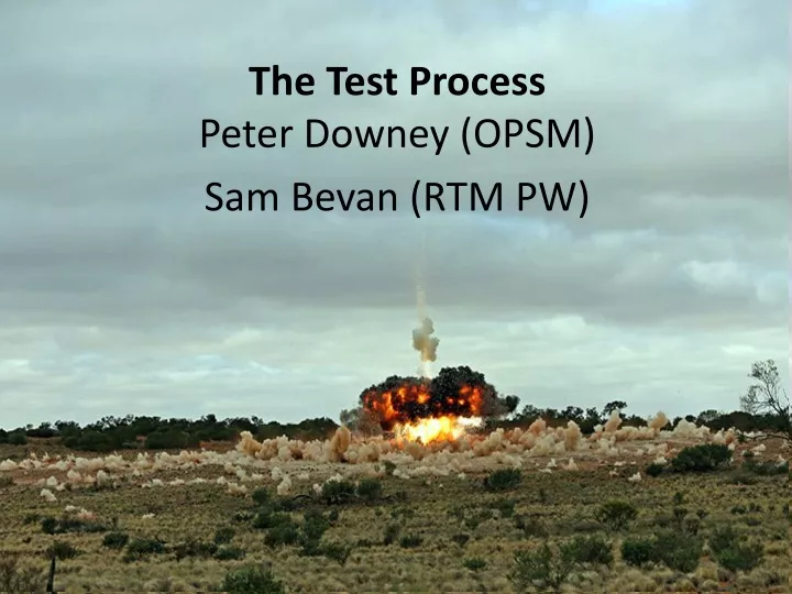 the test process