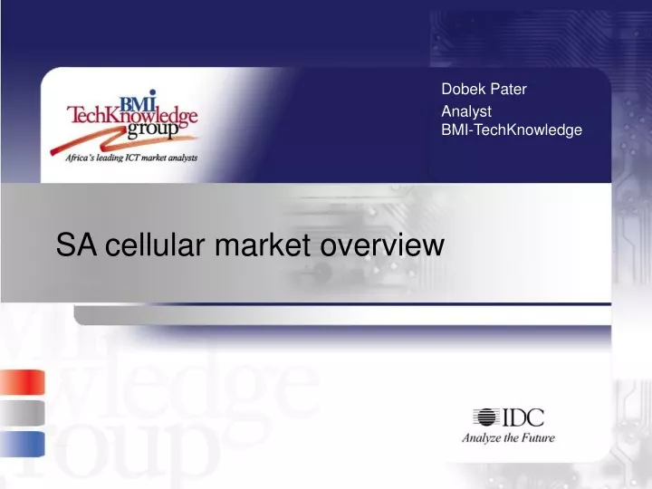 sa cellular market overview