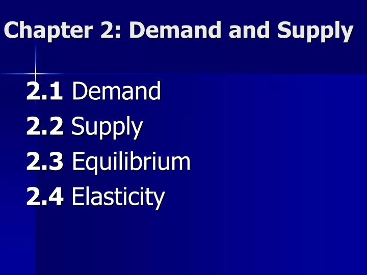 chapter 2 demand and supply