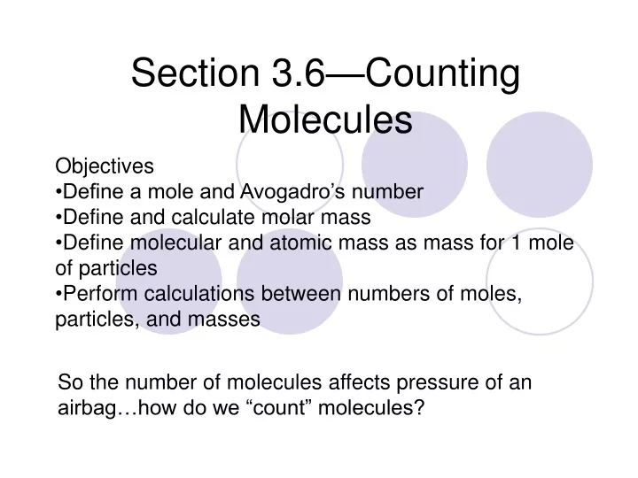 section 3 6 counting molecules