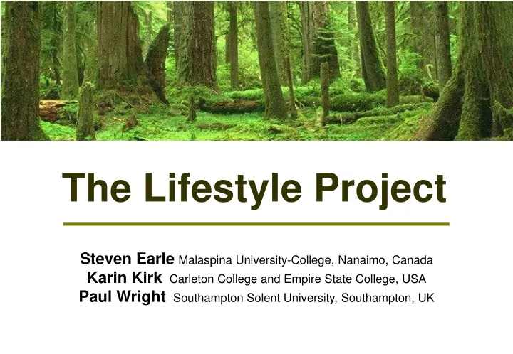 the lifestyle project