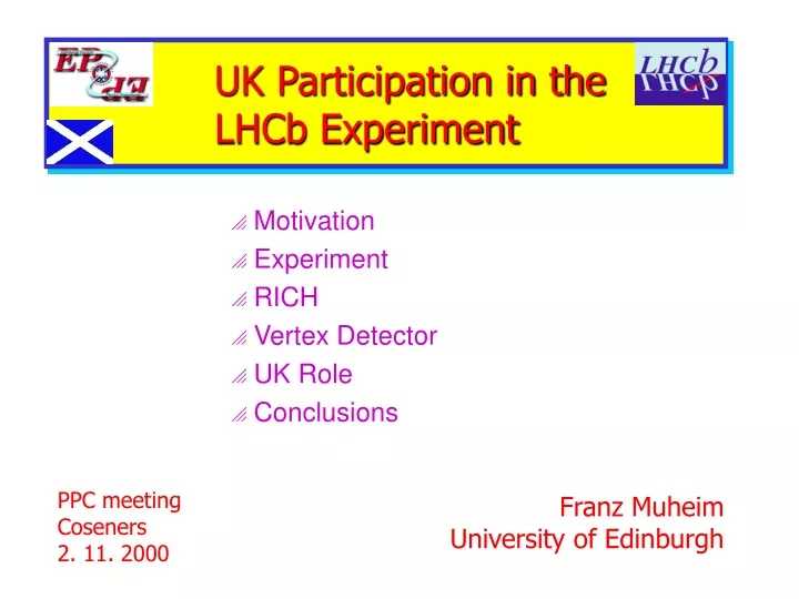 uk participation in the lhcb experiment