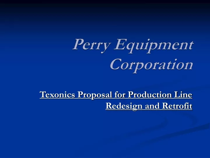 perry equipment corporation