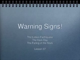 Warning Signs!