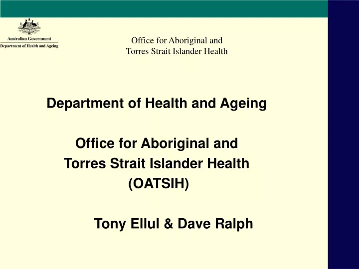 office for aboriginal and torres strait islander