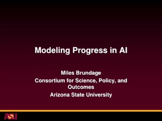 Modeling Progress in AI
