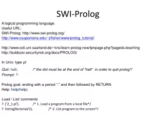 SWI-Prolog