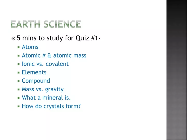 earth science