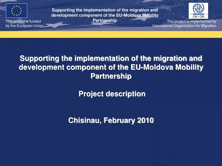 supporting the implementation of the migration