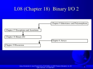 L08 (Chapter 18)  Binary I/O 2