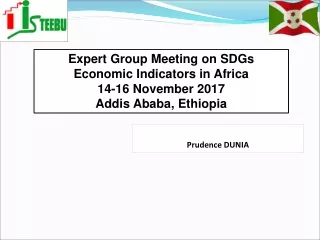 Expert Group Meeting on  SDGs Economic Indicators  in  Africa 14-16  November  2017