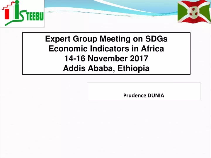 expert group meeting on sdgs economic indicators