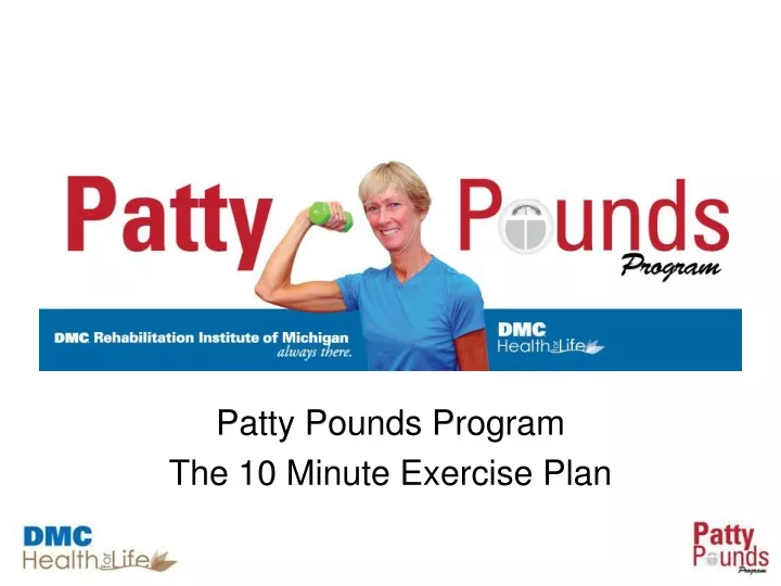 patty pounds program the 10 minute exercise plan