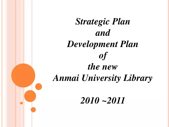strategic plan and development plan