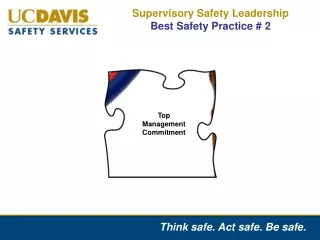 Supervisory Safety Leadership  Best Safety Practice # 2