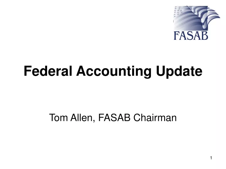 federal accounting update