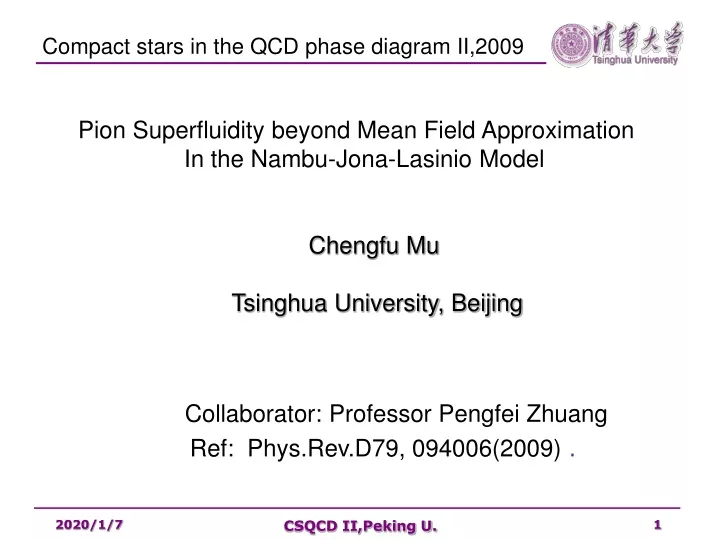 compact stars in the qcd phase diagram ii 2009