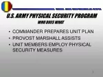 PPT - U.S. ARMY PHYSICAL SECURITY PROGRAM PowerPoint Presentation, free ...