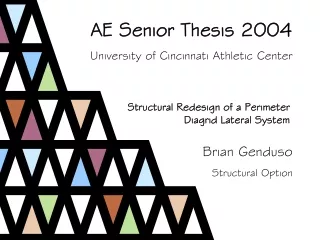 AE Senior Thesis 2004 University of Cincinnati Athletic Center