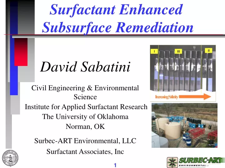 surfactant enhanced subsurface remediation