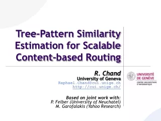 Tree-Pattern Similarity Estimation for Scalable Content-based Routing