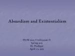 Absurdism and Existentialism - slide 1