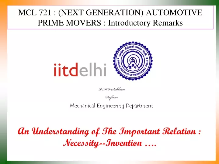 mcl 721 next generation automotive prime movers introductory remarks