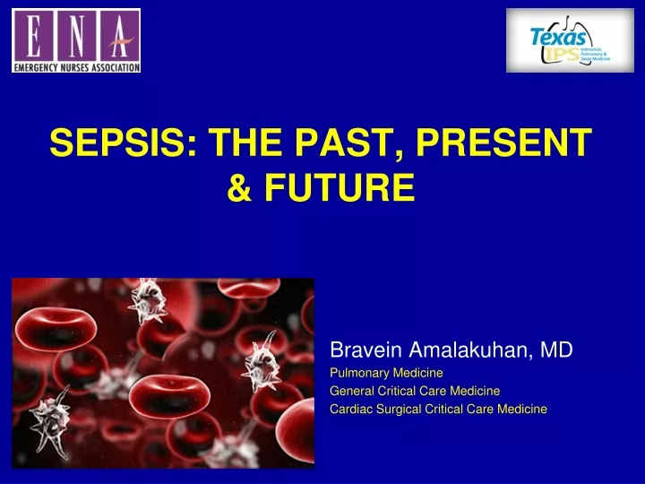 sepsis the past present future