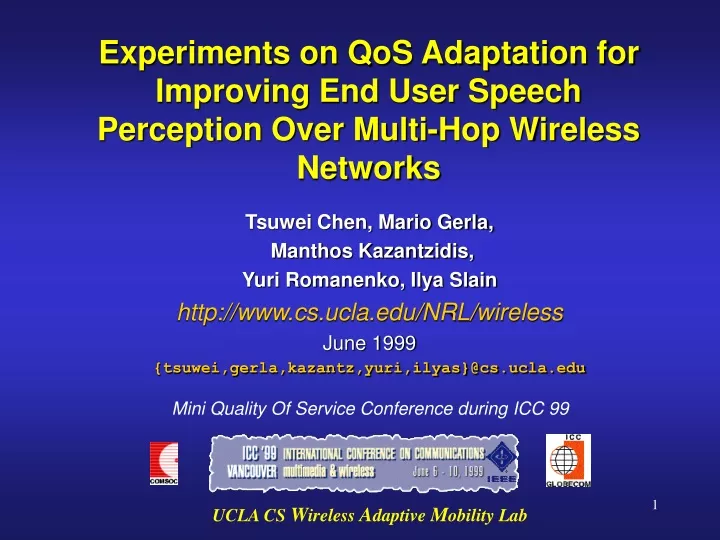 experiments on qos adaptation for improving
