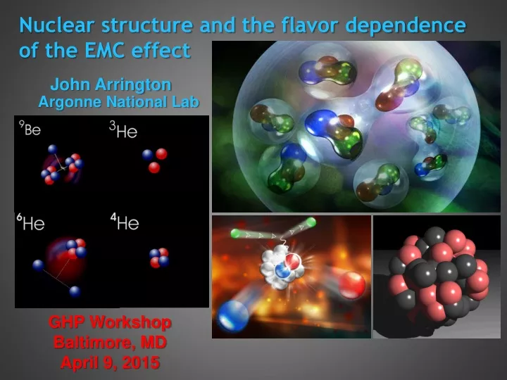 nuclear structure and the flavor dependence of the emc effect