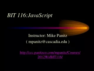 BIT 116:JavaScript