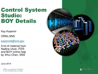 Control System Studio: BOY Details