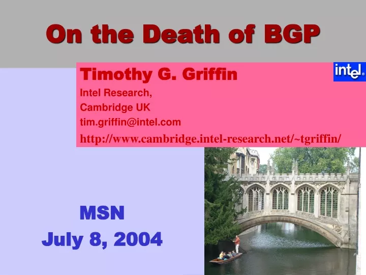 on the death of bgp