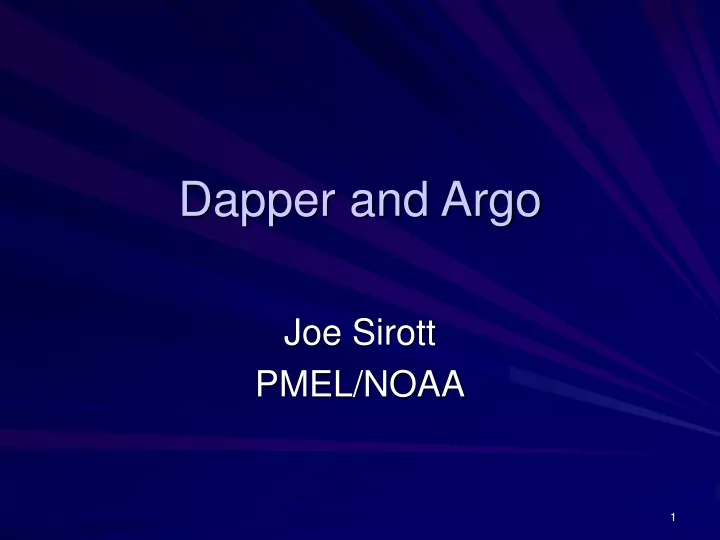 dapper and argo