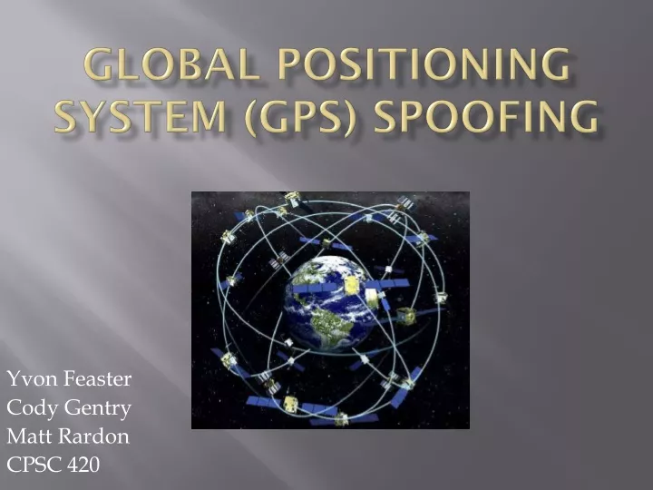 global positioning system gps spoofing