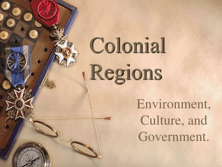 colonial regions