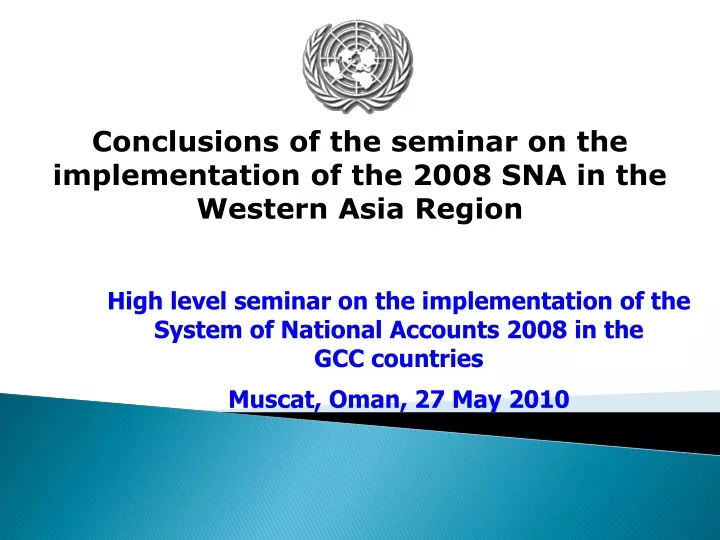 conclusions of the seminar on the implementation