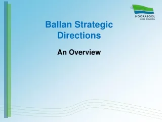 Ballan Strategic Directions