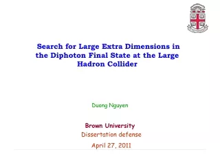 Search for Large Extra Dimensions in the Diphoton Final State at the Large Hadron Collider