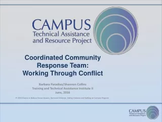 Coordinated Community Response Team:  Working Through Conflict
