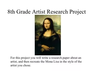 8th Grade Artist Research Project
