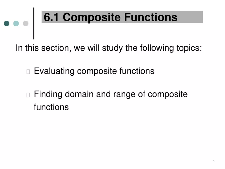 6 1 composite functions