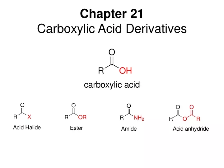 chapter 21 carboxylic acid derivatives