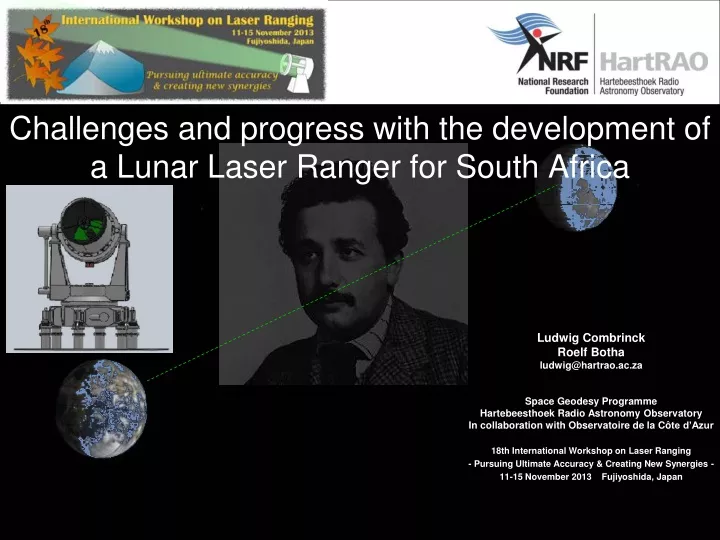 challenges and progress with the development of a lunar laser ranger for south africa